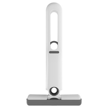 Mop de Mana  Mini-Portabil, cu Sistem de Stoarcere, Dispozitiv de Curatat Manual, cu Burete Absorbant, din PVA, 29.5 x 15.5 cm, 3 Rezerve, Alb