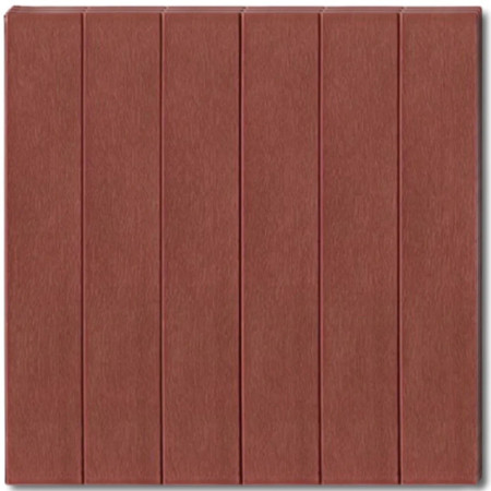 Set 10 Placi Tapet 3D,  70 x 70 cm, Grosime 3 mm, din Rasina, Tip Placi de Lemn, Suprafata Acoperita 4.9 mp, Caramiziu