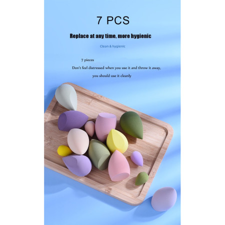 Set Buretei Machiaj, Cyrax, Premium, 7 bucati, galben