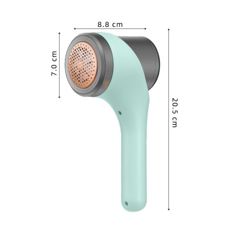 Aparat Scame si Par Haine,  Electric, USB inclus, Periuta Curatare, pentru Diferite Tesaturi, 3 Trepte, 20.5 x 8.8 x 7 cm, Verde