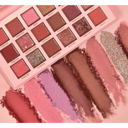 Paleta de Machiaj, Lofshe, 18 Farduri de Pleoape, Mate si Sidefate, Multicolor