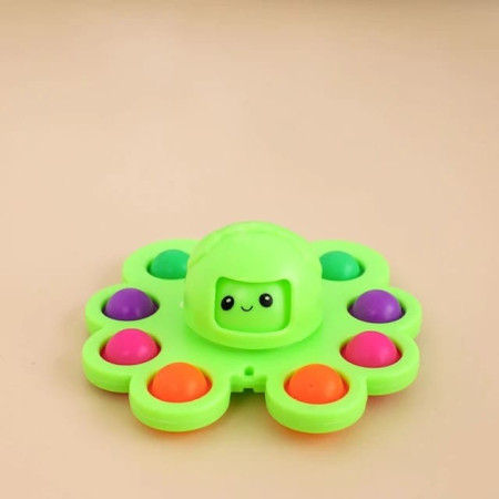Jucarie Pop It, Cyrax, Fidget Toy, Antistres, Senzoriala, Crab, Verde