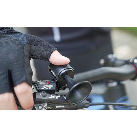 Claxon electric pentru bicicleta, Cyrax, rezistent la apa, 120 dB, negru