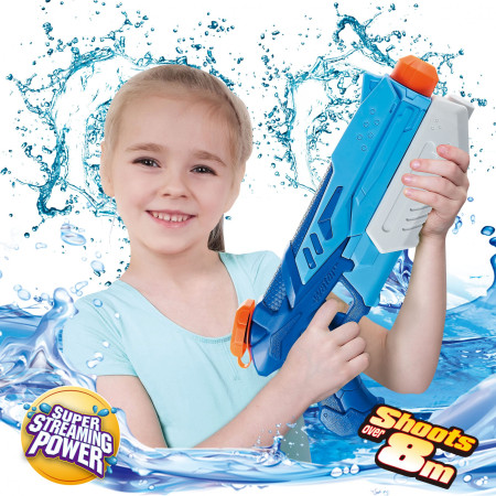 Pistol cu Apa pentru Copii, Rezervor, Pentru Piscina/Plaja, Cyrax, 6ani+, Albastru, 900ML
