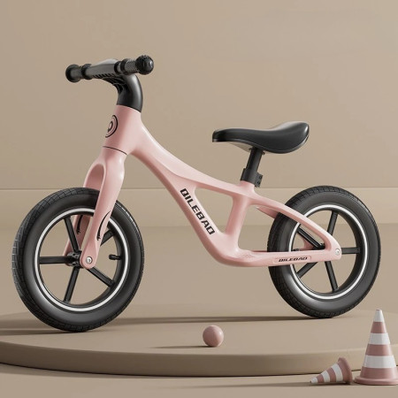Bicicleta pentru Copii, Cyrax, Fara Pedale, Pentru 2-6 Ani, 2 Roti Silentioase, Sa Reglabila 43 - 58 cm, din Plastic si Fibra de Sticla, 88 x 56 x 43 cm, Roz