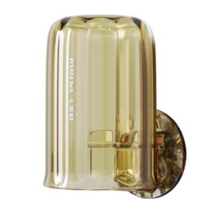 Suport Multifunctional 2 in 1, Pahar si Suport pentru Periuta de Dinti,  Plastic, Dimensiune: 10.4 x 7.3 x 7.3 cm, Maro Galbui