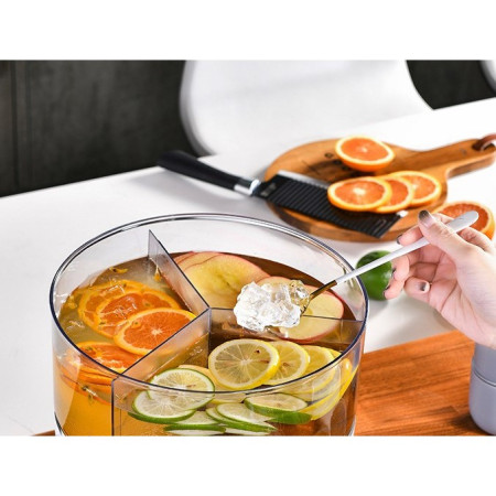 Dozator de apa Cyrax, 3 compartimente rotative, capacitate mare de 6l, verde