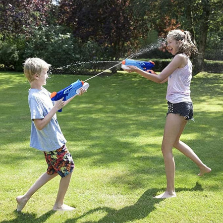 Pistol cu Apa pentru Copii, Rezervor, Pentru Piscina/Plaja, Cyrax, 6ani+,  Albastru, 300ML
