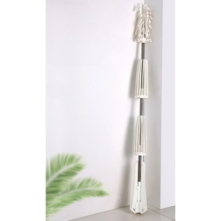 Uscator de Rufe Vertical,  3 Niveluri, Pliabil, din ABS+PP+Otel Inoxidabil, Rotire 360 Grade, 178.7 x 75 cm, Alb