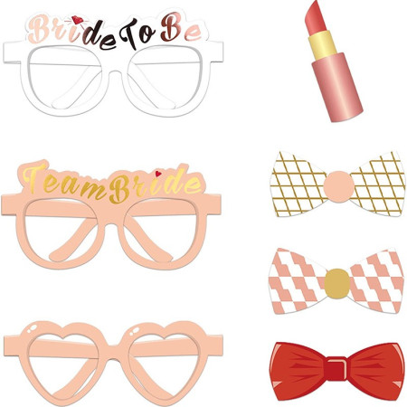 Set 23 de Accesorii pentru Petrecere, Cyrax, Props pentru Coltul de Poze, Tematica Petrecerea Burlacitelor, Roz