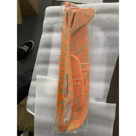 Avion Planor cu Pilot, Cyrax, Din Polistiren, Cu Lumini pe Toata Lungimea, 47 cm, Portocaliu