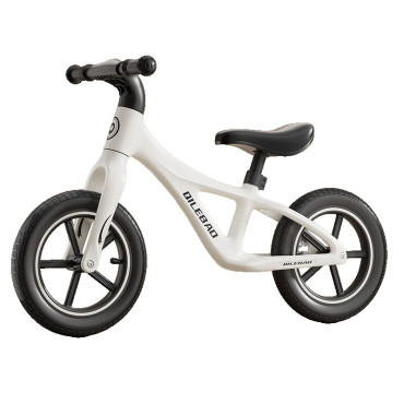 Bicicleta pentru Copii, Cyrax, Fara Pedale, Pentru 2-6 Ani, 2 Roti Silentioase, Sa Reglabila 43 - 58 cm, din Plastic si Fibra de Sticla, 88 x 56 x 43 cm, Alb