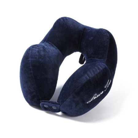 Perna de Calatorie,  Pentru Gat, din Bumbac, cu 4 Cocoase, Ajustabila, Albastru