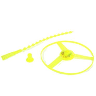 Jucarie Disc Zburator, Cyrax, cu Lumini, Manual, din ABS, +14 Ani, Galben