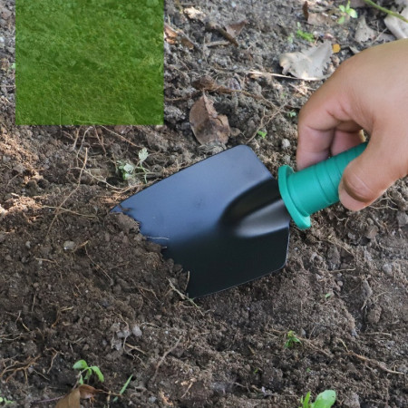 Set 5 accesorii pentru gradinarit  geanta depozitare inclusa, otel inoxidabil, 18.5 x 29.5 cm, verde