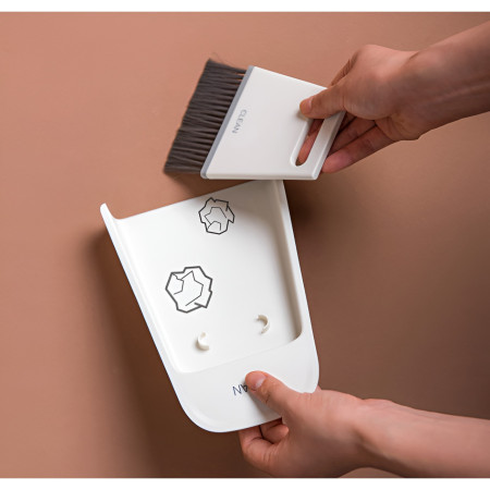 Set Mini Matura si Faras,  Uz Casnic, Doua Perii, pentru Birou, Bucatarie, Casa, 19.5x13.8x3.6 cm, Gri