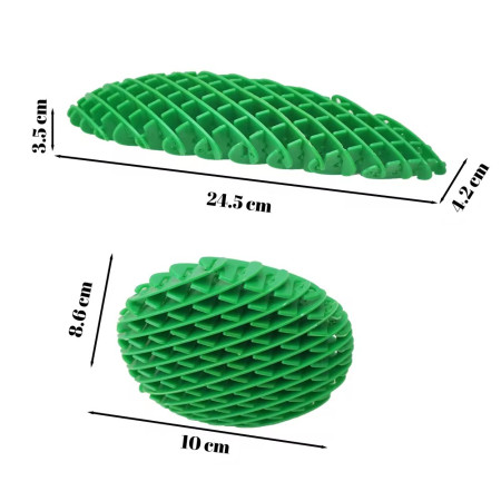 Jucarie Worm Fidget de Decompresie, Cyrax, Anti Stres, Dimensiune Compacta 10 cm, Dimensiune Extinsa 24.5 cm, Verde