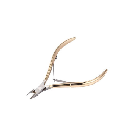 Cleste pentru Unghii si Cuticule, Cyrax, din Otel Inoxidabil, Protectie Varf, 17 x 7 x 2 cm, Auriu