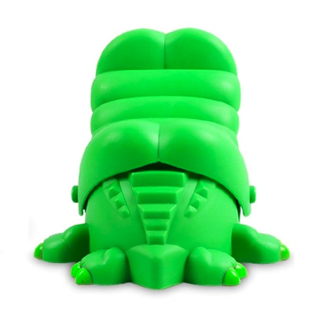 Jucarie interactiva Crocodil Dentist, Cyrax, Joc de Grup/Familie, 11 Dinti, Small 15 x 10 x 7.5 cm, Verde