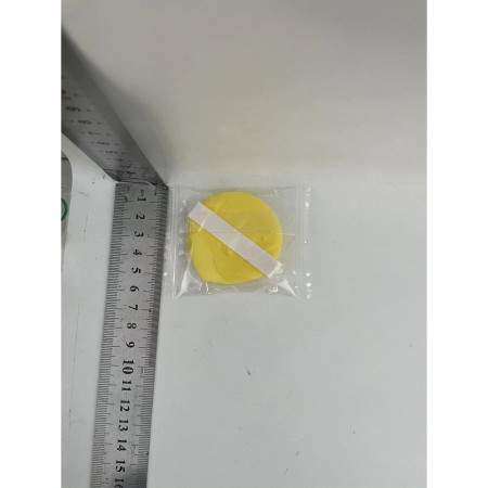 Burete de Machiaj Triunghi Cyrax, Reutilizabili, Utilizare Umeda sau Uscata, 5.5 x 5.5 x 0.9 cm, Powder Puff, Galben