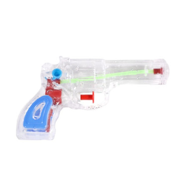 Pistol cu Apa, Cyrax, pentru Copii, din Plastic, 16 x 5 x 2 cm, Transparent/Albastru