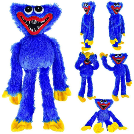 Jucarie de plus Huggy Wuggy, Cyrax, 40 cm, albastru