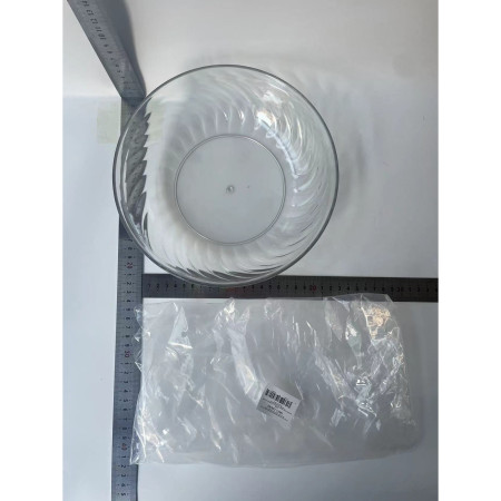 Bol cu un Singur Strat, Cyrax, pentru Fructe, Legume, Snacks, 22.4x9 cm, Transparent