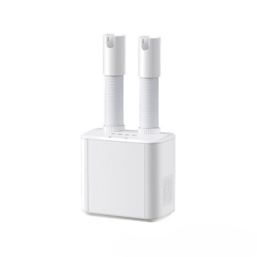 Uscator Electric de Pantofi,  Suflanta cu Aer Cald, Reglabil, Silentios, Tensiune 220V, Doua Capete, 38x18x11cm, Alb