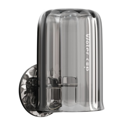 Suport Multifunctional 2 in 1, Pahar si Suport pentru Periuta de Dinti,  Plastic, Dimensiune: 10.4 x 7.3 x 7.3 cm, Gri