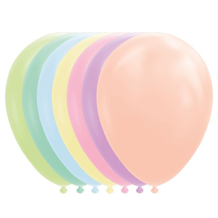 Set 12 Baloane, Cyrax, din Latex Macaroon, 30 cm, Verde