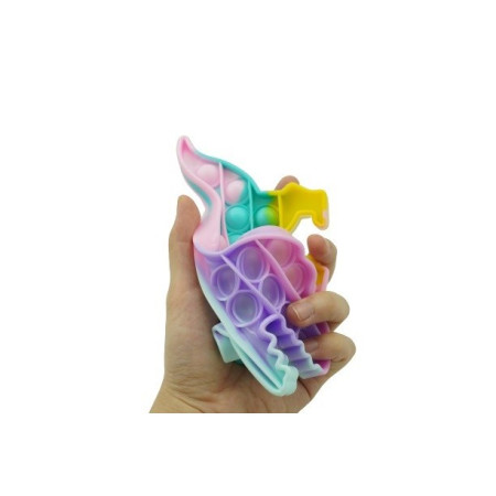 Cyrax Jucarie Pop it Now & Flip it, Push Bubble Dinozaur Multicolor