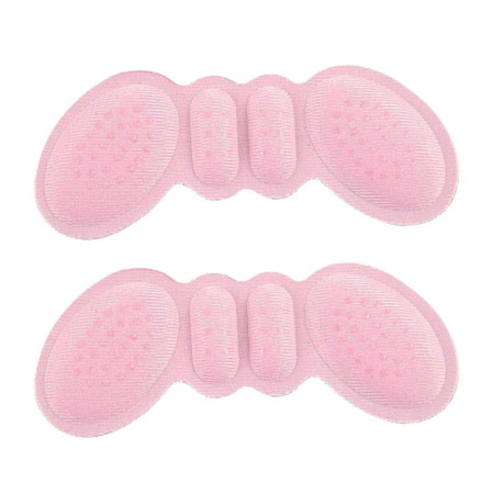 Set 2 Branturi cu Pernute pentru Calcai,  Suport Interior pentru Incaltaminte, Marime Universala, Aderent pe Piele, Roz