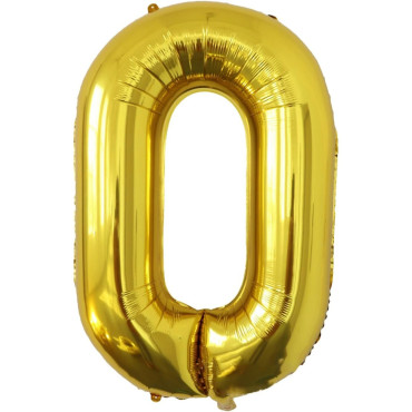 Balon Folie Metalizata Litera O, Cyrax, 40 cm, Umflati cu Heliu sau Aer, Ambalaj Individual, Pai inclus, Auriu