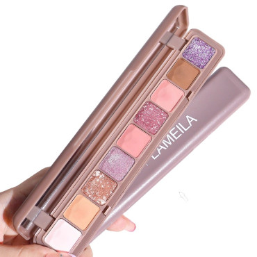 Paleta Farduri Cyrax, 9 Culori, Farduri Mate si Sidefate, Rezistenta la Apa, Oglinda, 10 g,  9 x 3 x 2 cm, Valabilitate 3 Ani, Multicolor