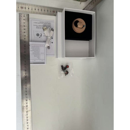 Aparat Auditiv Intraauricular In-Ear, Cyrax, Amplificator de sunet pentru Auz, Minuscul Design Nou, 14 x 10 x 3.8 cm, 116 gr, Camel