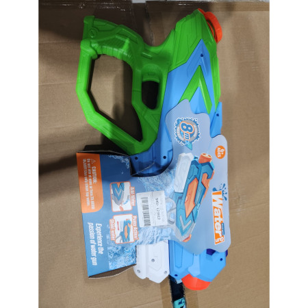 Pistol cu Apa pentru Copii, Cyrax, Rezervor 900ml, Raza de Actiune 8m, 6ani+, 4 Duze, Verde