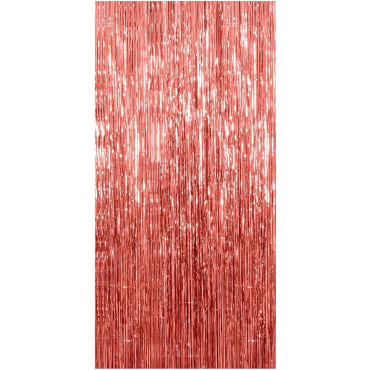 Perdea Franjurata, Cyrax, Model Decor Petrecere, pentru Fundal de Poze, Amenajare Colorata a Petrecerii, Dimensiune 100x200 cm, Rose Gold