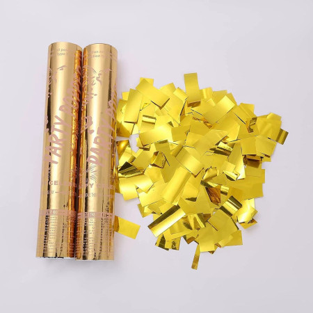 Tun Confetti Petrecere, Cyrax, Lungime 30 cm, Auriu