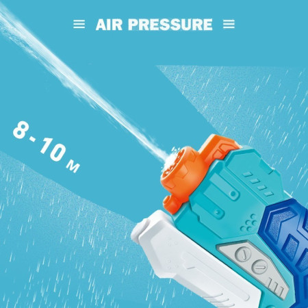 Pistol cu Apa pentru Copii, Rezervor, Pentru Piscina/Plaja, Cyrax, 6ani+,  Albastru, 500ML