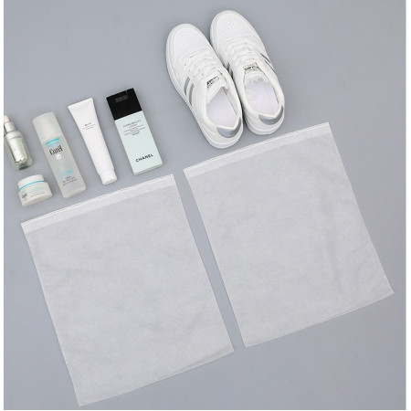 Set 50 de Saci de Depozitare Incaltaminte,  de Protectie, pentru Voiaj, Netesut, Rezistenti la Praf, Protectie Solara, Anti-Ingalbenire, 38x32 cm, Marime Medie, Transparent