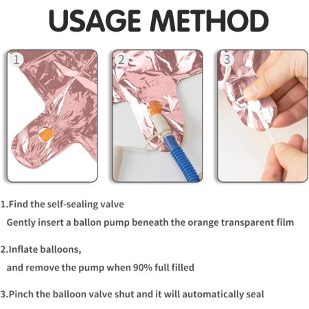 Balon din Folie Metalizata Cyrax, Figurina Cifra, Tema Aniversare 40 cm, Ambalaj Individual, Pai inclus, Umflare cu Aer sau Heliu, Rose Gold, Cifra 0