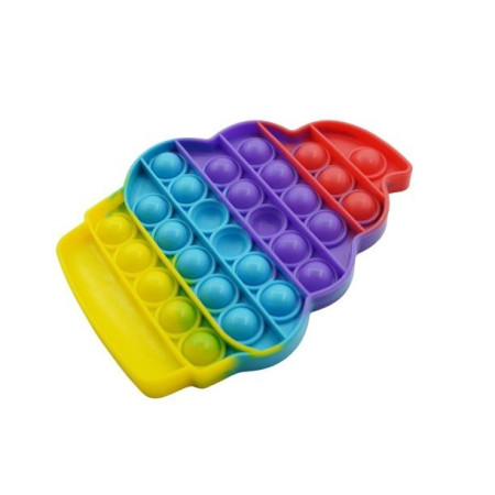 Cyrax Jucarie antistres din silicon, Pop it Now and Flip It, Briosa, Multicolor