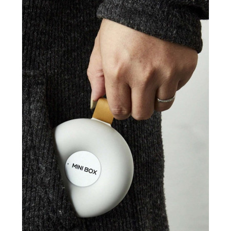 Cutie Depozitare Medicamente,  6 Compartimente, Inchidere Etans, Portabila, Rotund, Alb/Gri, PP, 8.4x2.9x8.5 cm