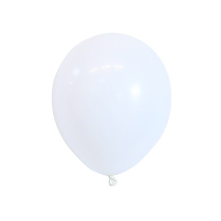 Set 12 Baloane, Cyrax, din Latex Standard, 25 cm, Alb