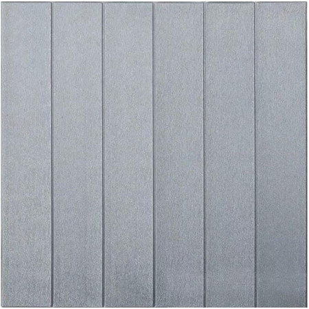 Set 10 Placi Tapet 3D,  70 x 70 cm, Grosime 3 mm, din Rasina, Tip Placi de Lemn, Suprafata Acoperita 4.9 mp, Gri