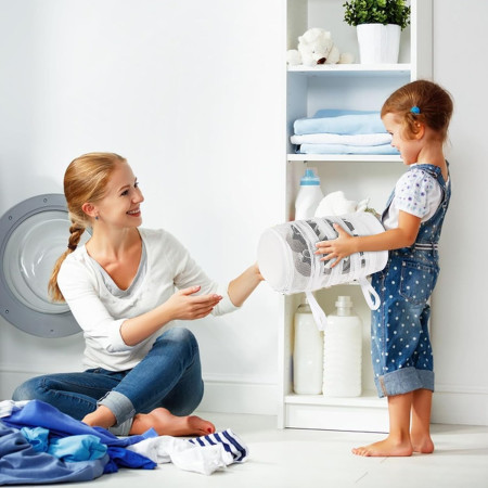 Sac pentru Spalare Incaltaminte,  pentru Masina de Spalat, 40 x 19 cm, Alb