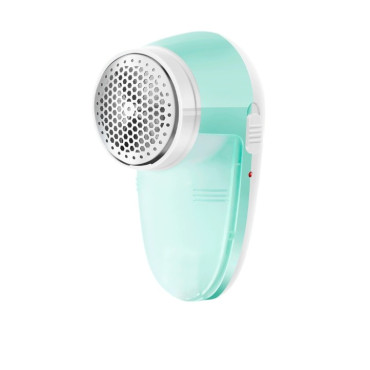 Aparat Pentru Curatat Scame, Par Si Praf,  Pentru Diferite Tipuri De Material, Cu Lame Din Otel Inoxidabil, Incarcare Prin USB Type-C, Cu Perie De Curatare si Cablu USB Incluse, 13x7 cm, Verde