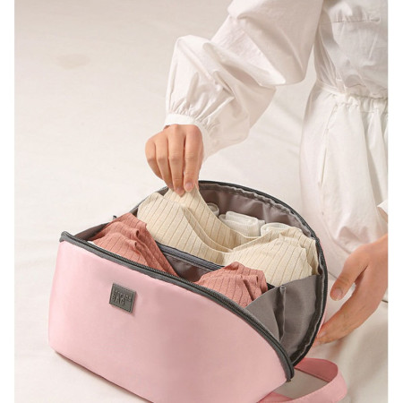 Geanta De Depozitare, Cyrax 3 In 1, Portabila, Pentru Lenjerie, Sutiene Si Sosete, Multi-Functionala, Pentru Bagaj, Calatorii Si Afaceri, 23 x 13 x 13, Roz